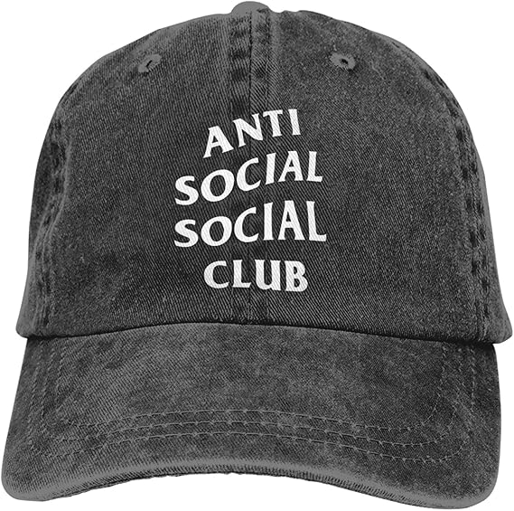 Anti Social Club Unisex Classic Trucker Hat Adjustable Sport Trucker