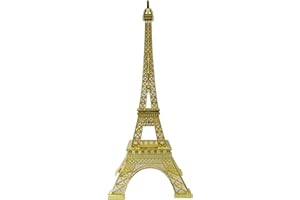 Allgala 15" Eiffel Tower Statue Decor Alloy Metal, Gold