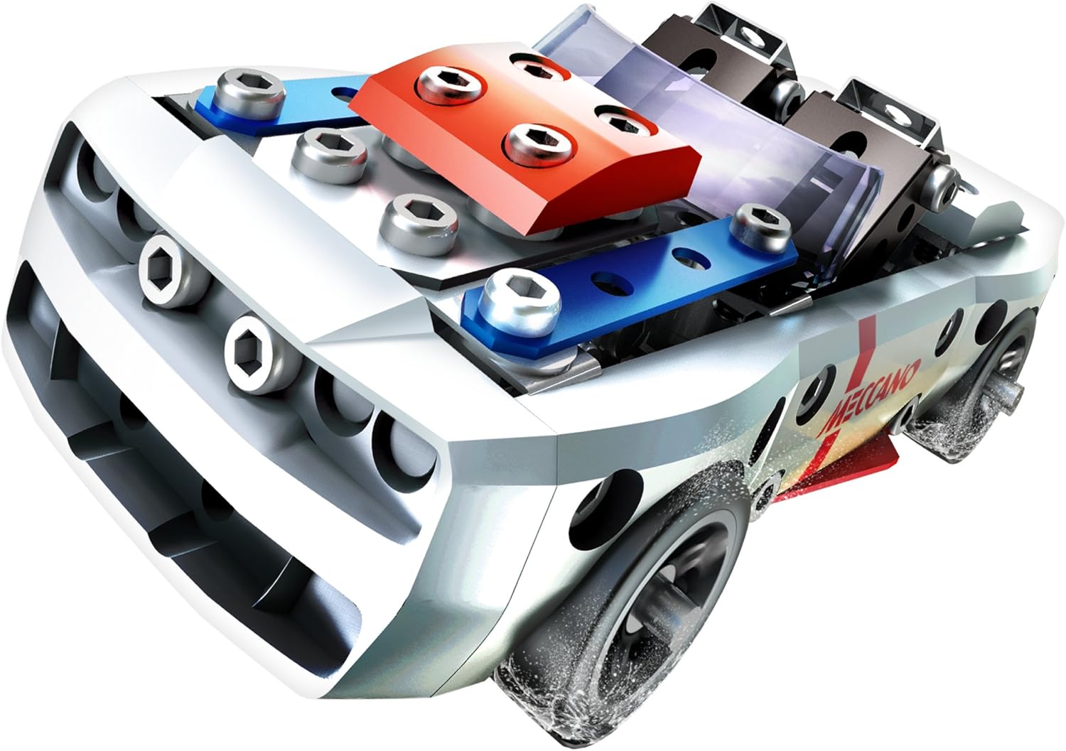 MECCANO Race Car - Juegos de construcción (Juego de construcción de Varios Modelos de vehículos, 8 año(s), 242 Pieza(s), Azul, Rojo, Blanco): Amazon.es: Juguetes y juegos