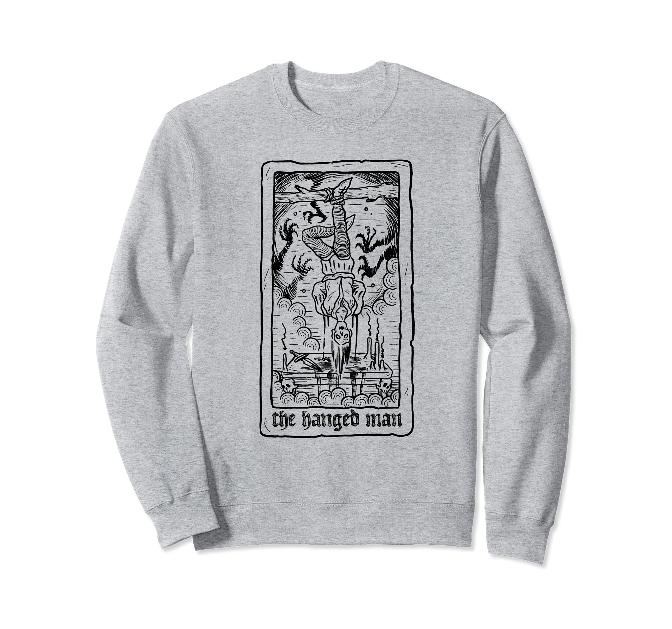 The Hanged Man Tarot Card Death Devil Fools The Lovers White Sweatshirt