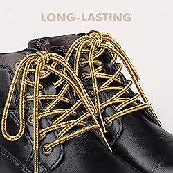 Stepace Round Shoelaces [2 Pairs] Heavy Duty Boot