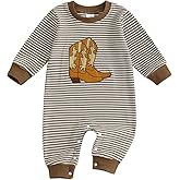 Tsnbre Newborn Boy Girl Outfits Rib Knit Romper Long Sleeve Farm Chicken Bodysuit 0 3 6 9 12 Months Netural Baby Clothes