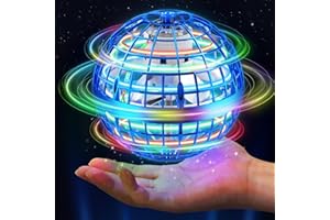 JQTOYD Upgraded Boomerang Ball Galaxy Hand-Controlled Hover Flying Toy for Kids Adults Spinner Drones Indoor Outdoor Toy Christmas Birthday Gifts for Boys Girls Blue