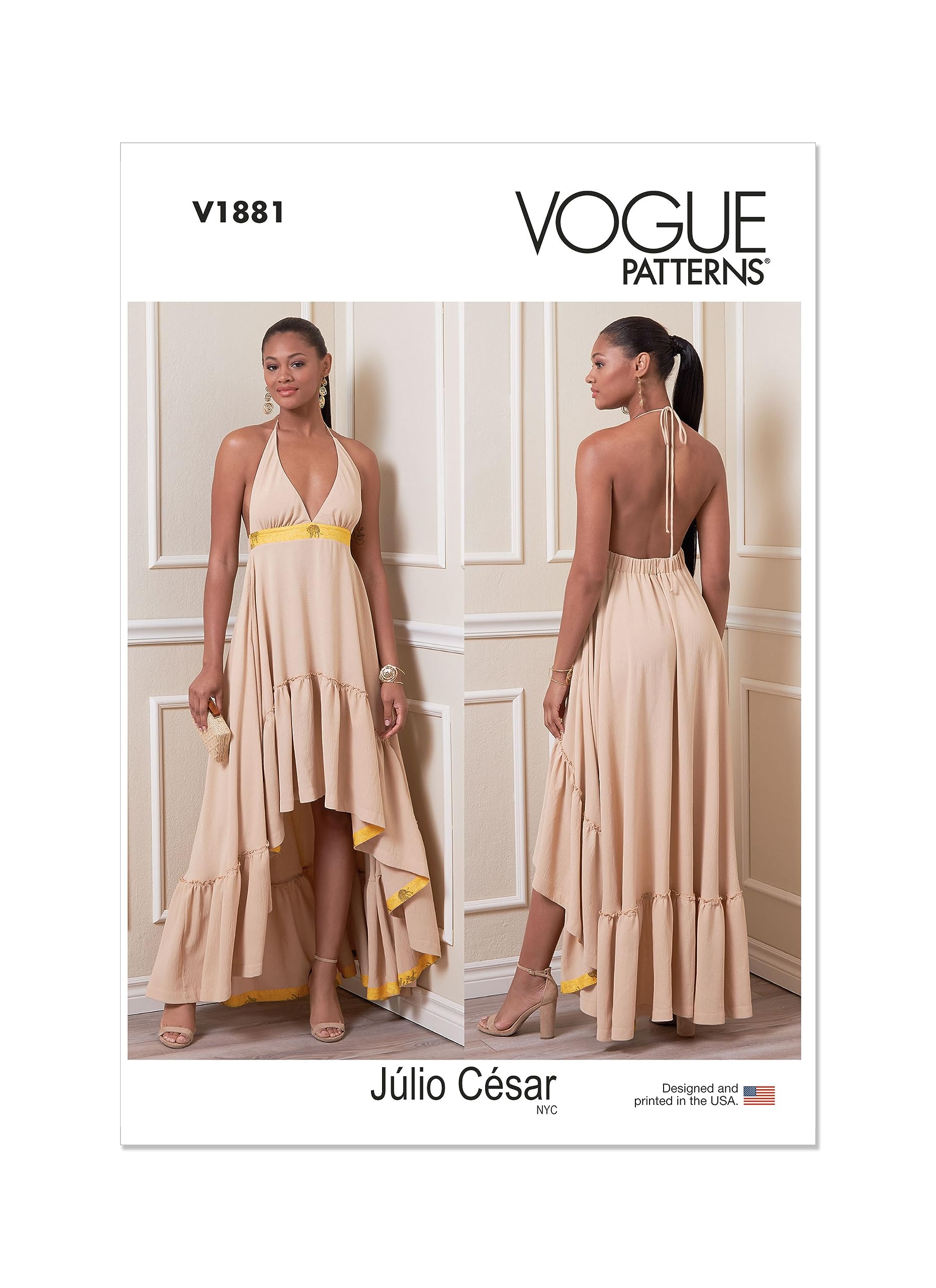 Vogue Patterns V1881Y Misses Dress Y (XS-S-M)