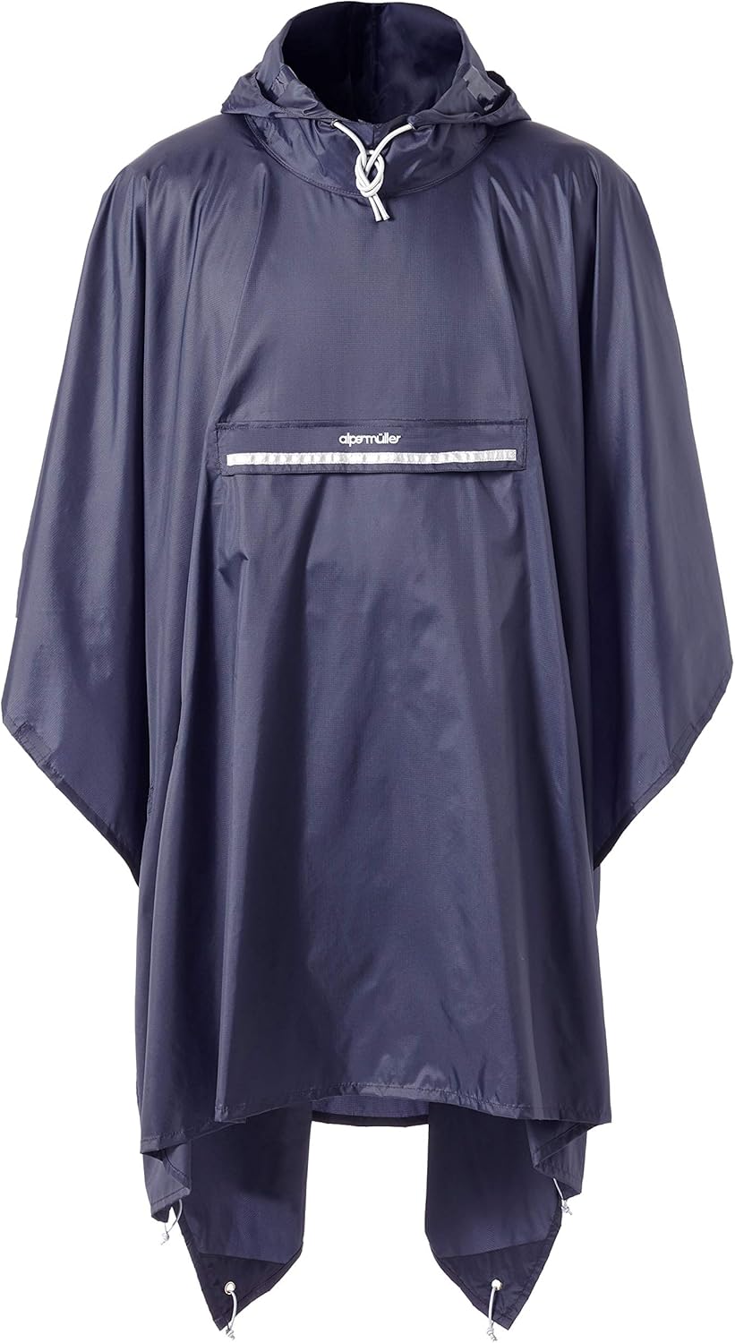 alpenmüller® Rain poncho test winner bicycle ladies men rain cape bicycle helmet rain protection bicycle rainwear