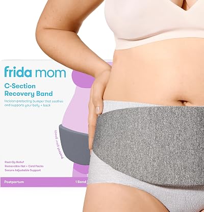 Frida Mom C-Section Recovery Belly Binder with Hot Cold Packs