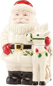 Amazon.com | lenox Holiday Santa Covered Candy Dish: Candy Dishes