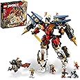 LEGO NINJAGO Ninja Ultra Combo Mech 4 in 1 Set 71765 with Toy Car, Jet Plane and Tank Toys Plus 7 Minifigures