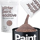 Hemway Bronze Brown Glitter Paint Additive 100g for Emulsion, Acrylic