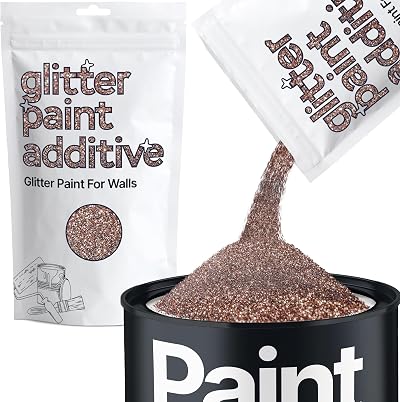 Hemway Bronze Brown Glitter Paint Additive 100g for Emulsion, Acrylic