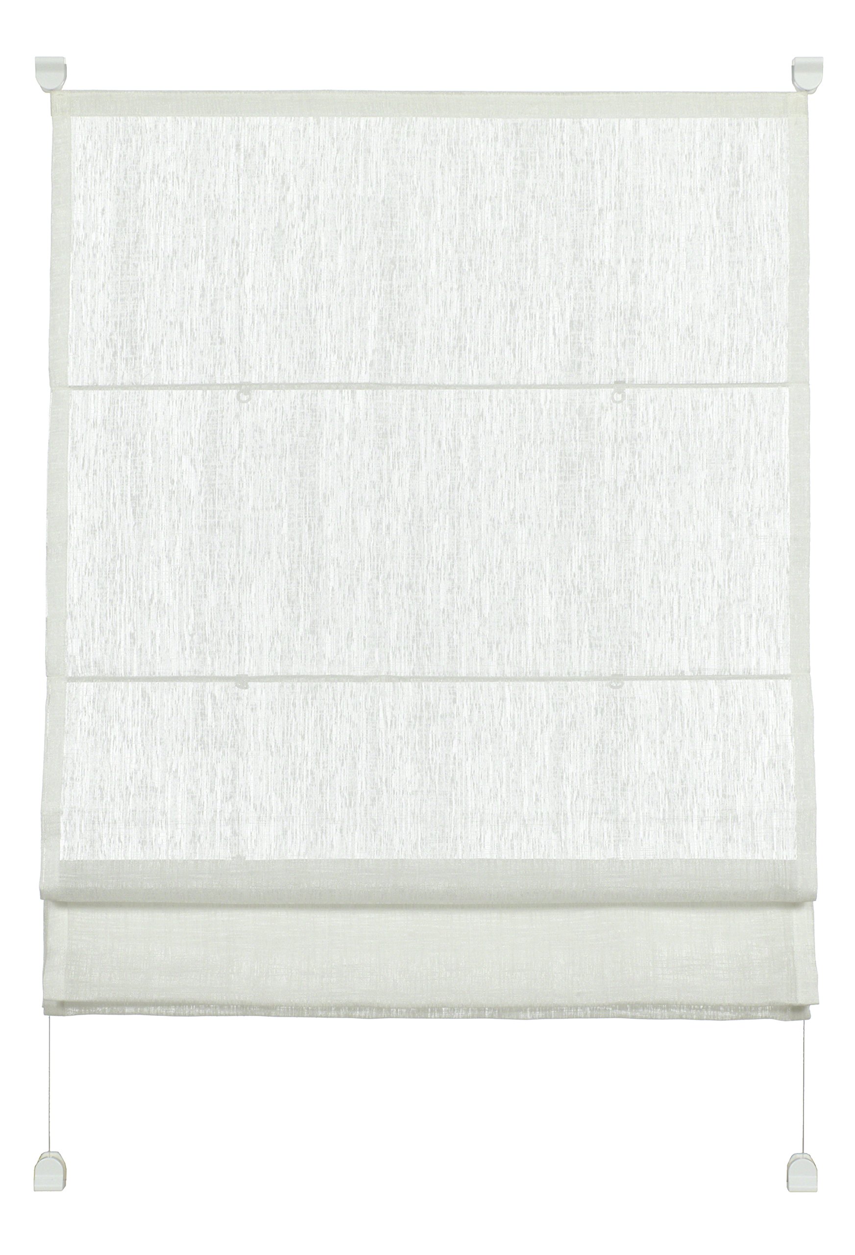 Gardinia EasyFix Transparent Roman Shade, White, 90 x 140 cm