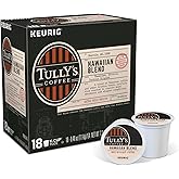 Keurig, Tully's Hawaiian Blend, Medium Roast Coffee Extra Bold 24 K-Cup Single Serve Packs