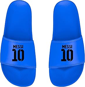 blue mens slides