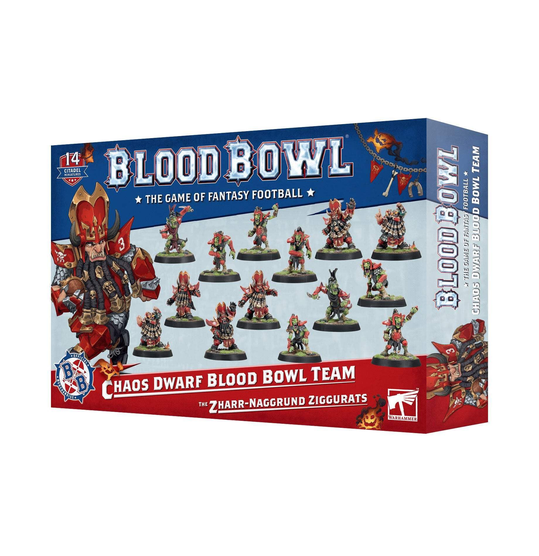 Games Workshop - Warhammer - Blood Bowl: Chaos Dwarf Team - The Zharr-Naggrund Ziggurats