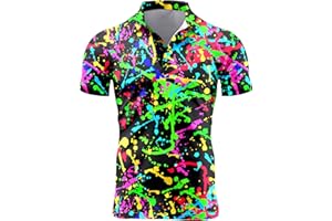 Mens 70s Golf Shirts for Men,Funny Golf Shirts for Men Short Sleeve,Mens 70s Shirt 70s Outfits for Men