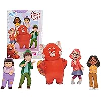 TURNING RED Disney and Pixar 5-Piece BFF Collectible Figure Set 3-Inches High, Kids Toys for Ages 3 Up