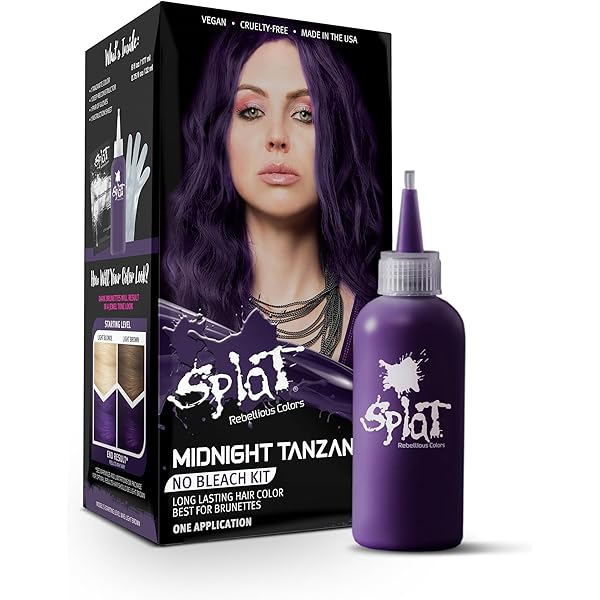 Amazon.com: Splat Midnight Azure Semi-Permanent Blue Hair Color
