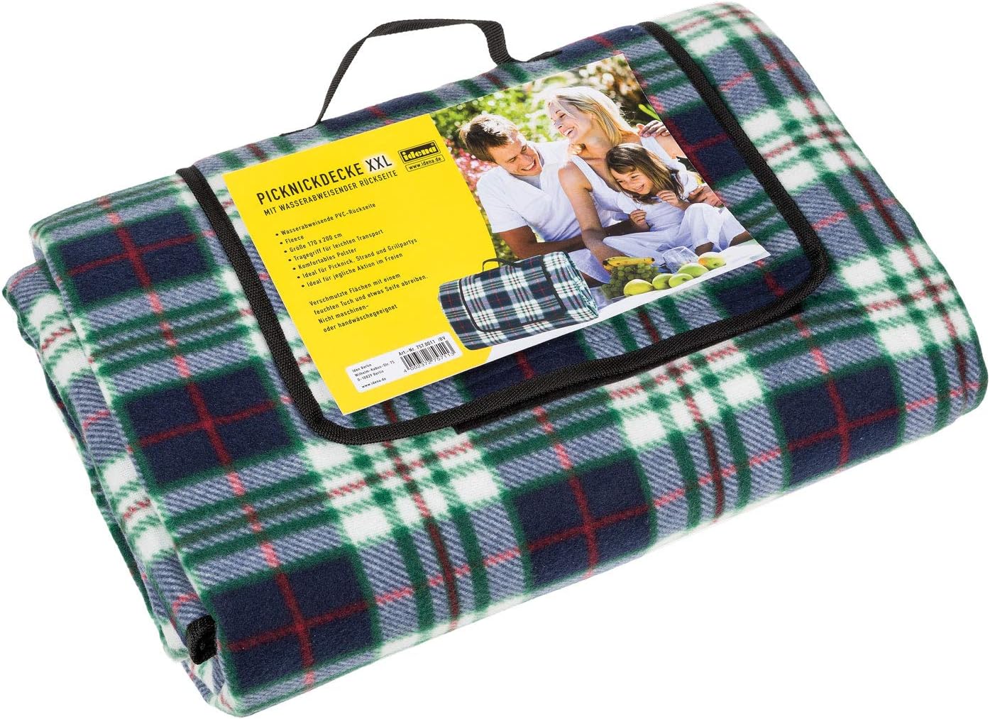 1 Hochwertige Blau Picknickdecken Wasserdicht | Made in Scotland