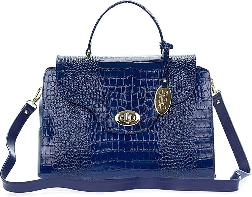 blue croc bag