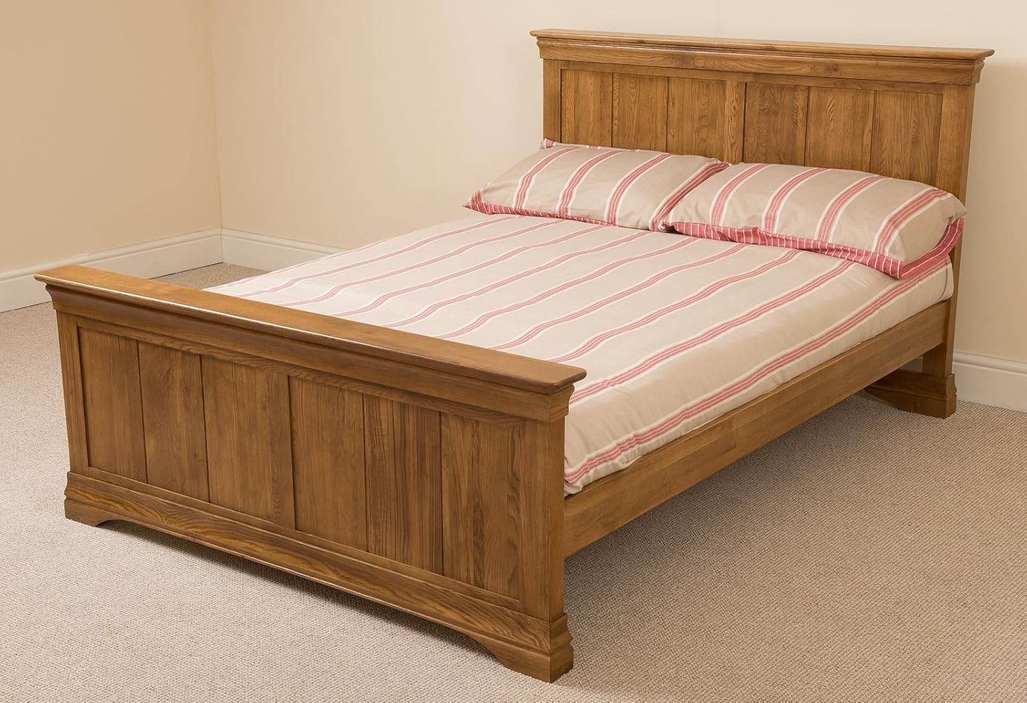 French Chateau Rustic Solid Oak 4ft6 Double Bed Frame Amazon.co.uk