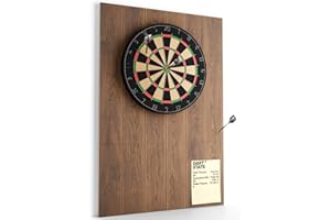 Fluxynara Felt Dart Board Wall Protector Foldable Backboard for Standard Dart, Wall Protector with Adhesive Pads and Dartboard Accessories Kits | Home & Basement & Garage Use
