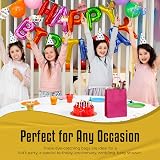 Thepaperbagstore 10 Fuchsia Small Paper Party Bags With Handles 18x22x8cm view 7