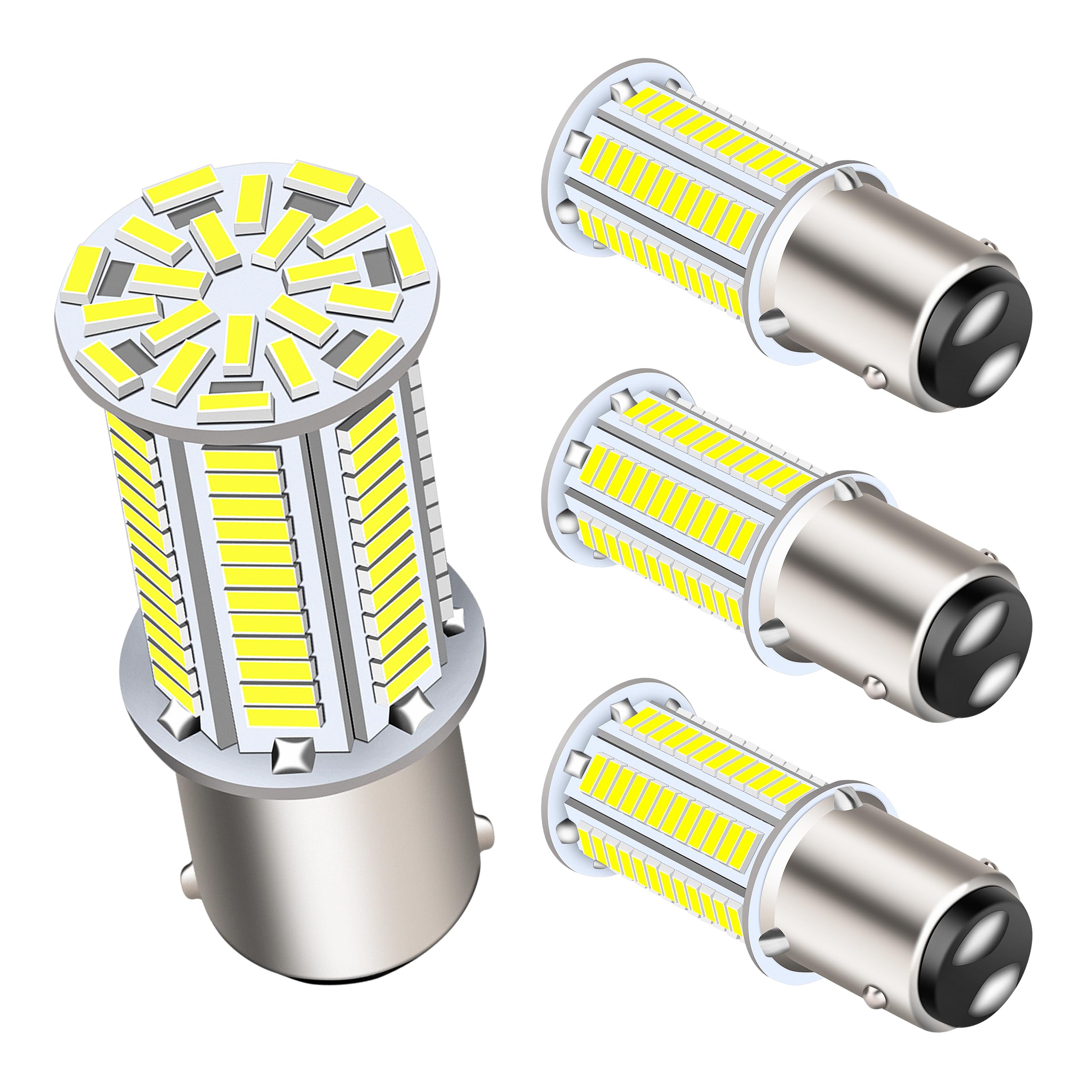 Photo 1 of RVZONE 1142 1076 1130 1176 1075 S8 BA15D LED Bulbs, Super Bright 3014 105SMD LED Replacement for 12 Volt RV Camper Trailer Boat Trunk Interior Lights 4-Packs White