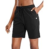 G Gradual Women's Bermuda Shorts Jersey Shorts with Deep Pockets 7" Long Shorts for Women Lounge Walking Athletic