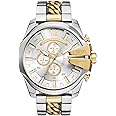 Diesel Mega Chief Stainless Steel Men's Watch with Analog or Digital Movement