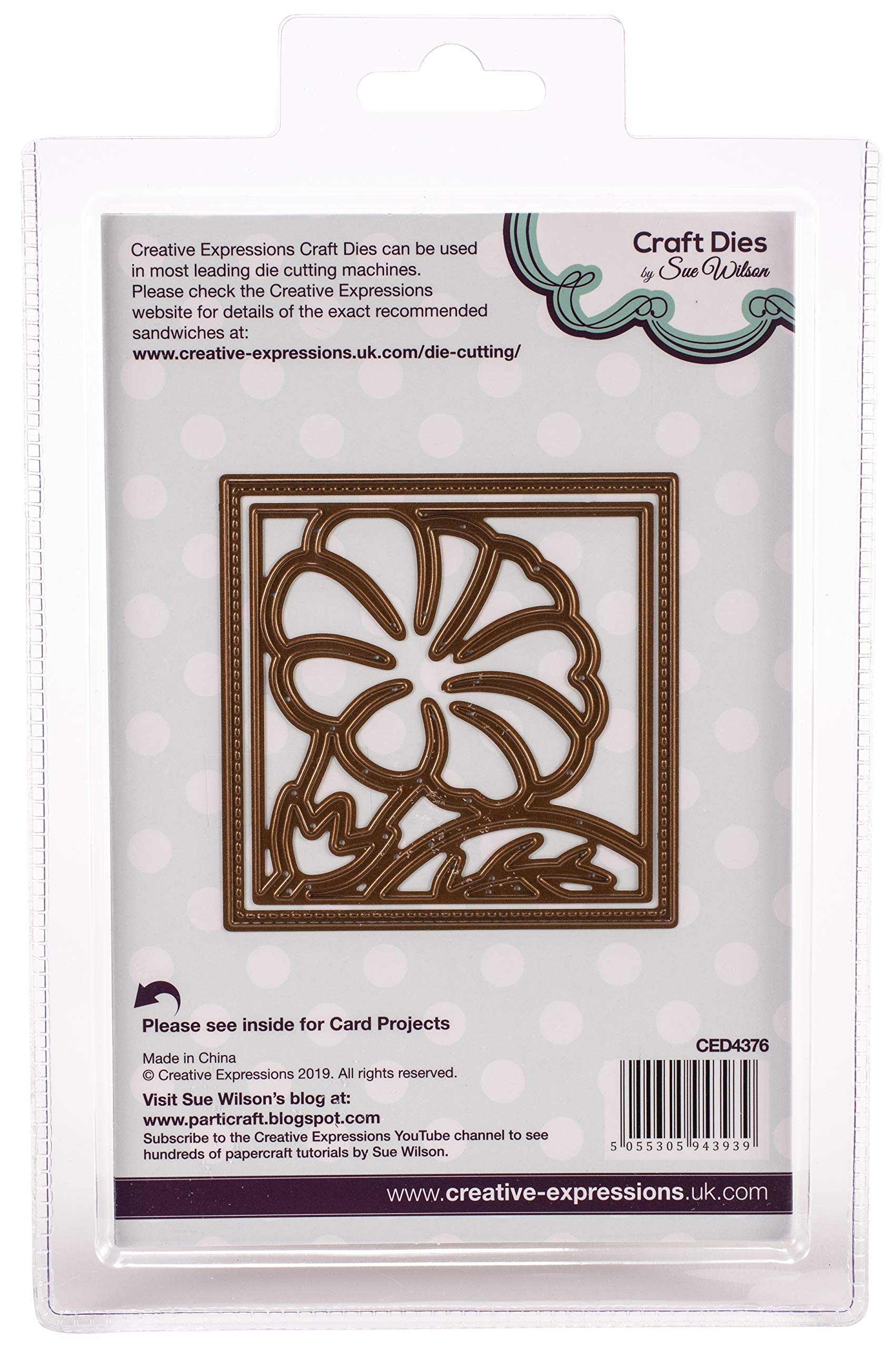 Frames and Tags Collection - Petunia Flower Square - Cutting Dies