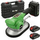 Kartop Tile Vibration Tool 200mm (280lbs Load), Tile Suction Cup Vibrating Tool, Aluminum Body Tile Tiling Machine for Tile Installation, Vibrador Para Ceramica, Tile Vibrator with 2x1500mAh Batteries