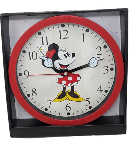 Amazon.com: Accutime Minnie Mouse Retro Watch Hands 10" Wall Clock : Home &  Kitchen