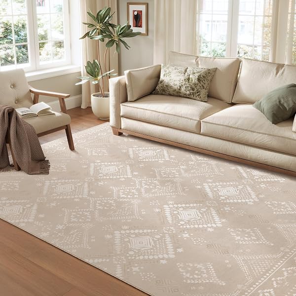 SONGMICS HOME BOHO AREA RUG 6X9 FT UTAR212L01