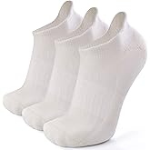 Busy Socks Merino Wool Compression Support Ankle Running Hiking Socks for Men Women, Soft Thick Cushion Tab Socks 3/6 Pairs