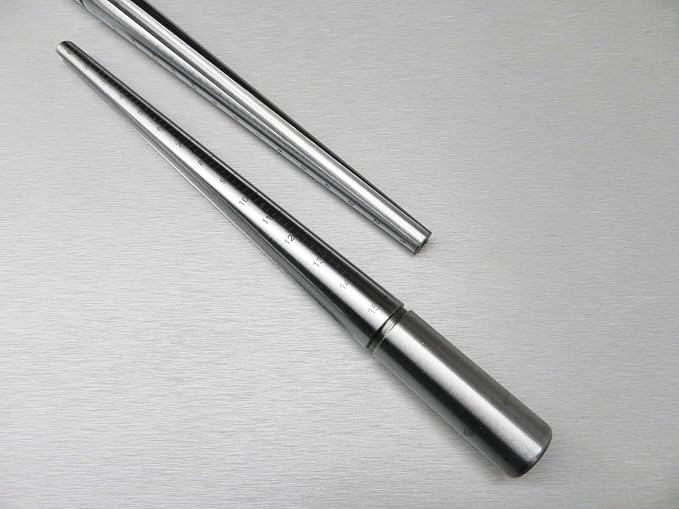 RING MANDREL SOLID STEEL JEWELRY MAKING SIZER GROOVED