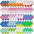 Christmas 60Pcs Mini Pop Push It Keychain Fidget Toy Pack,Mini Pop Push It Bubble Fidget Sensory Toys,Toys for Kids Adult Gifts