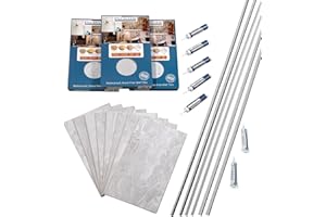 Palisade 25.6 in. x 14.8 in. Interlocking Vinyl Tile Shower and Tub Surround Kit in Iced Pewter