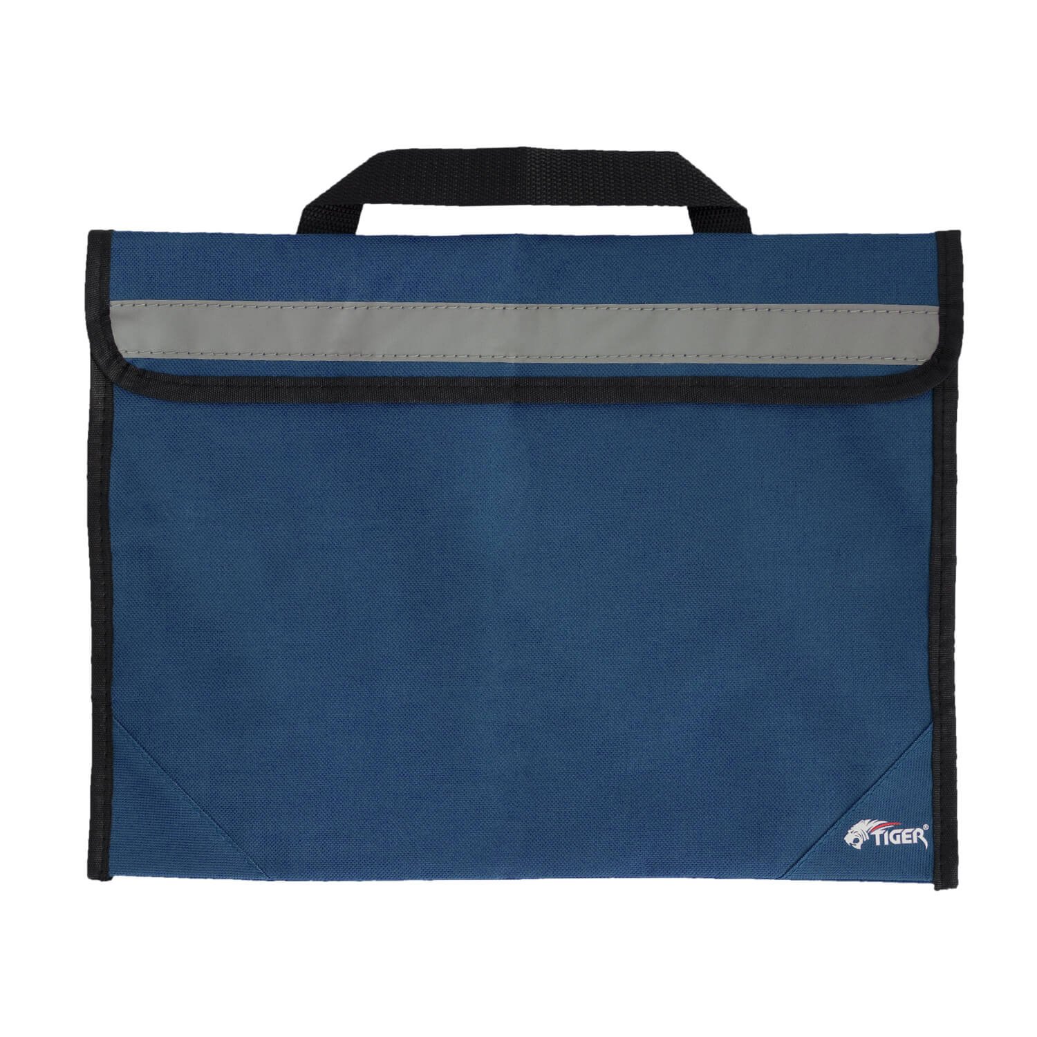 TIGER MSA63-BL Sheet Music Bag School Book Bag with Reflective Strip Blue