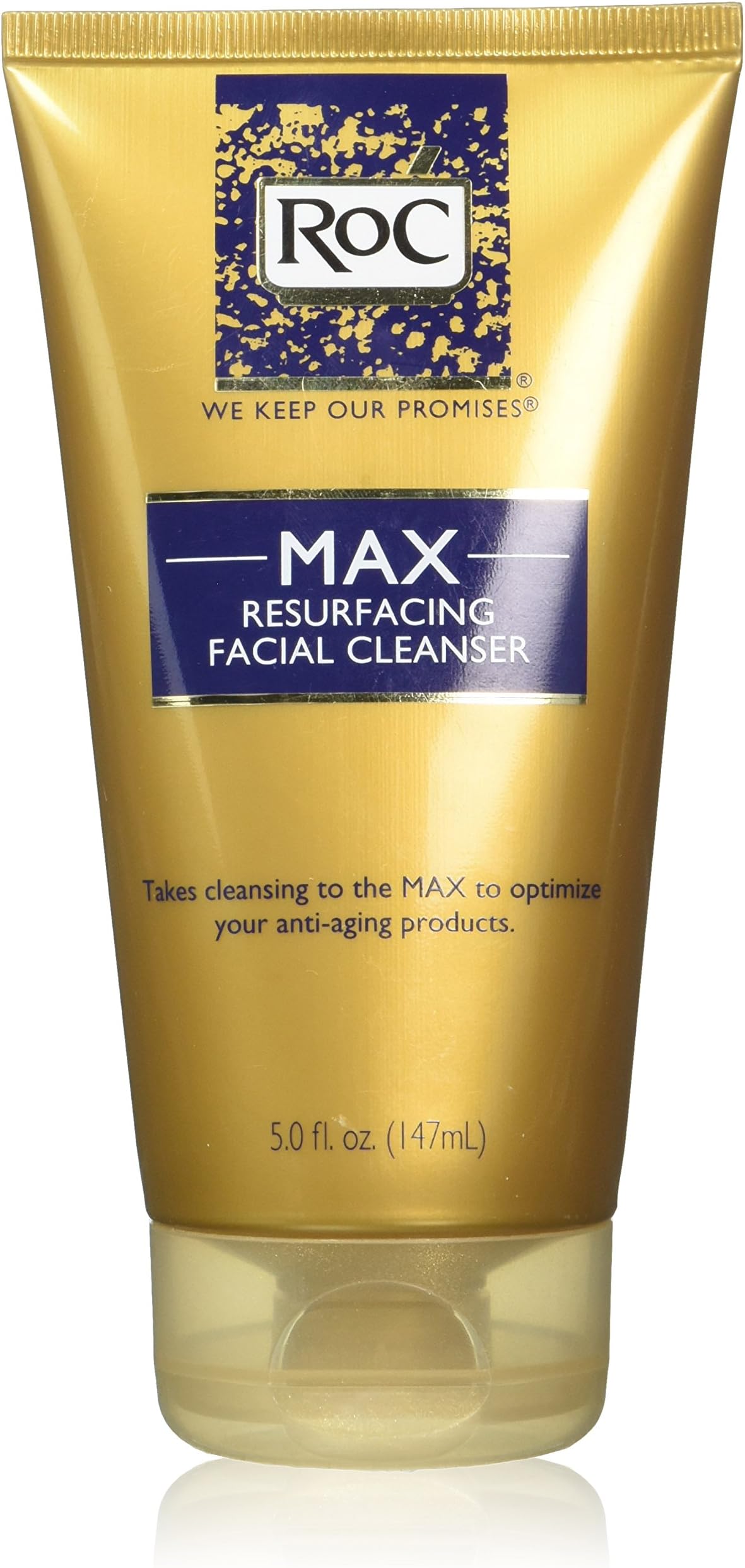 Roc MAX Resurfacing Facial Cleanser - Net Wt. 5 FL OZ (147 mL) - Pack of 2