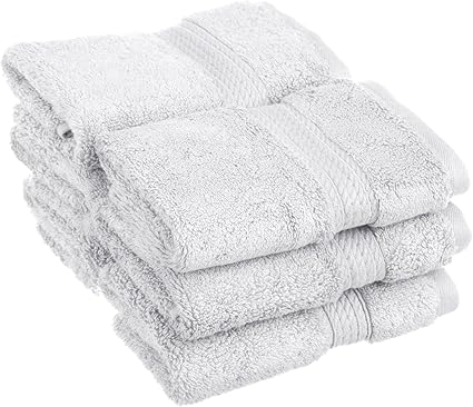 SUPERIOR Solid Egyptian Cotton 6-Piece Face Towel Set