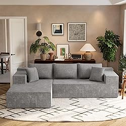Homall 108" Modular Sectional Sofa, Boneless Couch