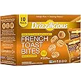 Drizzilicious Mini Rice Cakes French Toast - Rice Crisps, Healthy Snack for Adults and Kids, Flavored Rice Cakes, Vegan, Gluten Free, Allergen Free, Only 90 Calories Per Bag - .74 oz (Pack of 10)
