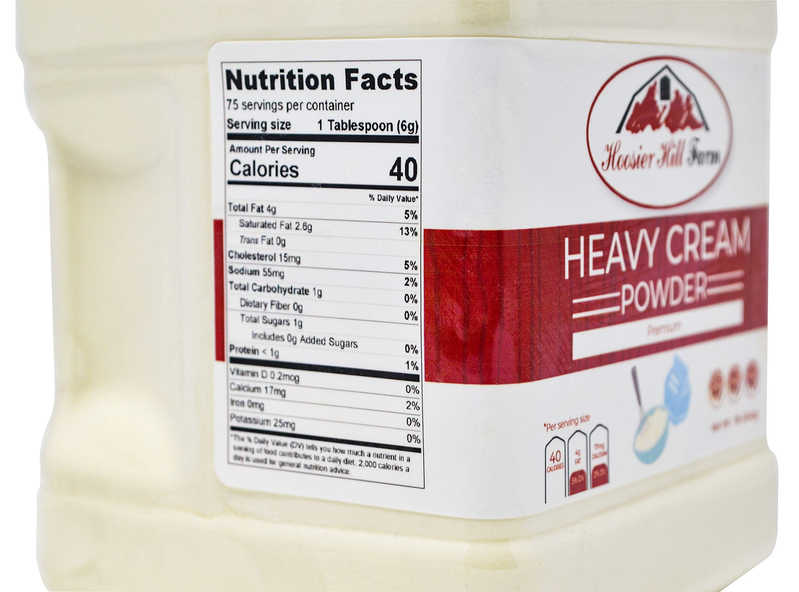 Hoosier Hill Farm Heavy Cream Powder Jar, 1 Pound Buy Online in UAE