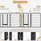 Yaheetech 32 Panel Dog Playpen 100 cm High Heavy Duty Pet Fence Garden view 4