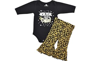 UNIQUE BABY Baby Boys Girls 2pc Outfit Set Long Sleeve Bodysuit with Pants