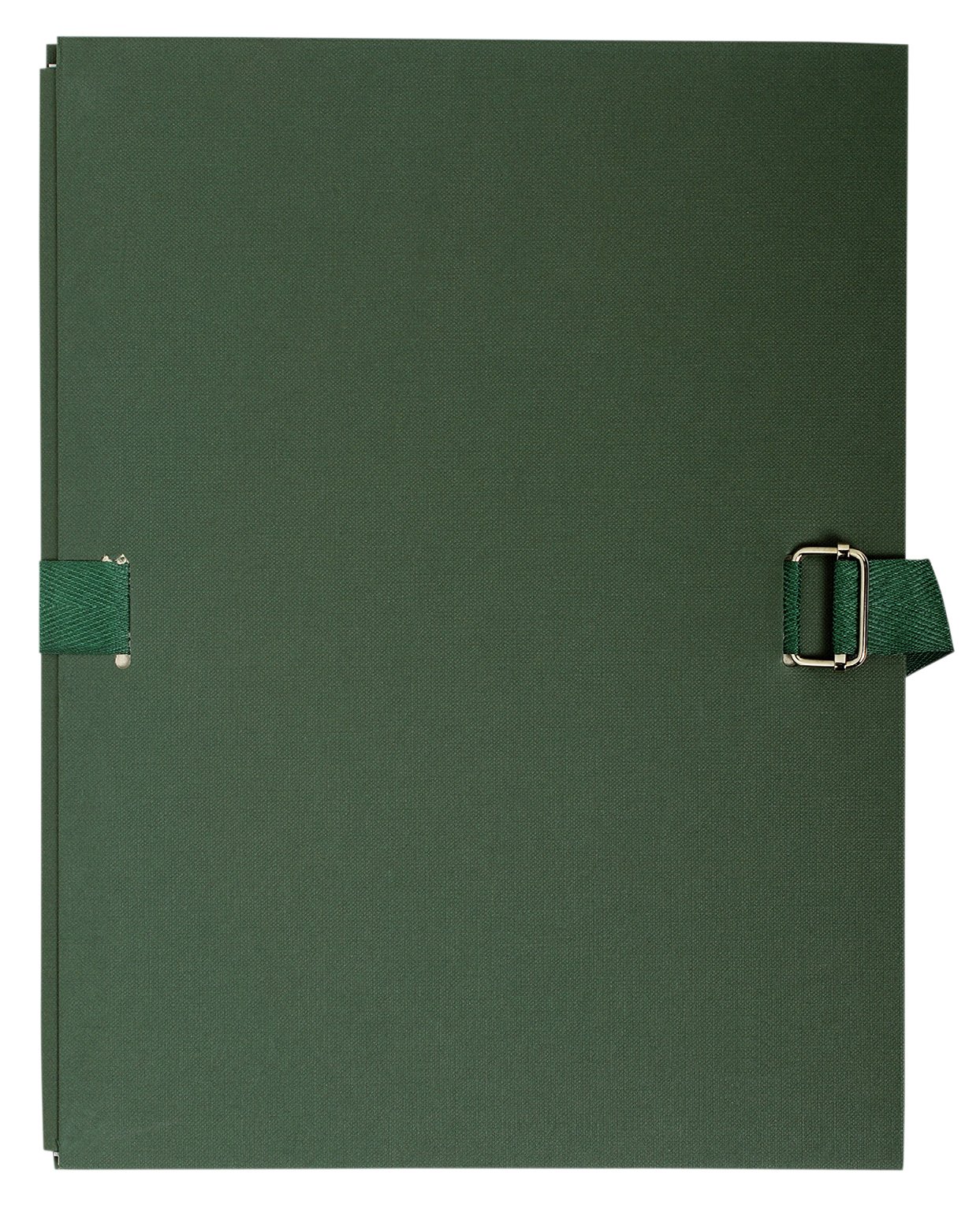 Exacompta - Ref 733E - Expanding Folder - 240 x 320mm in Size, Suitable for Storing A4 Documents, Expands Up To 13cm , Coloured Canvas with Matching Strap - Dark Green — image 1