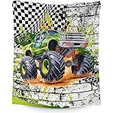 Truck Blanket for Kids - 40" x 50" Toddler Blankets Gifts for Boys - Fuzzy Cozy Soft Truck Throw for Outdoor, Chair