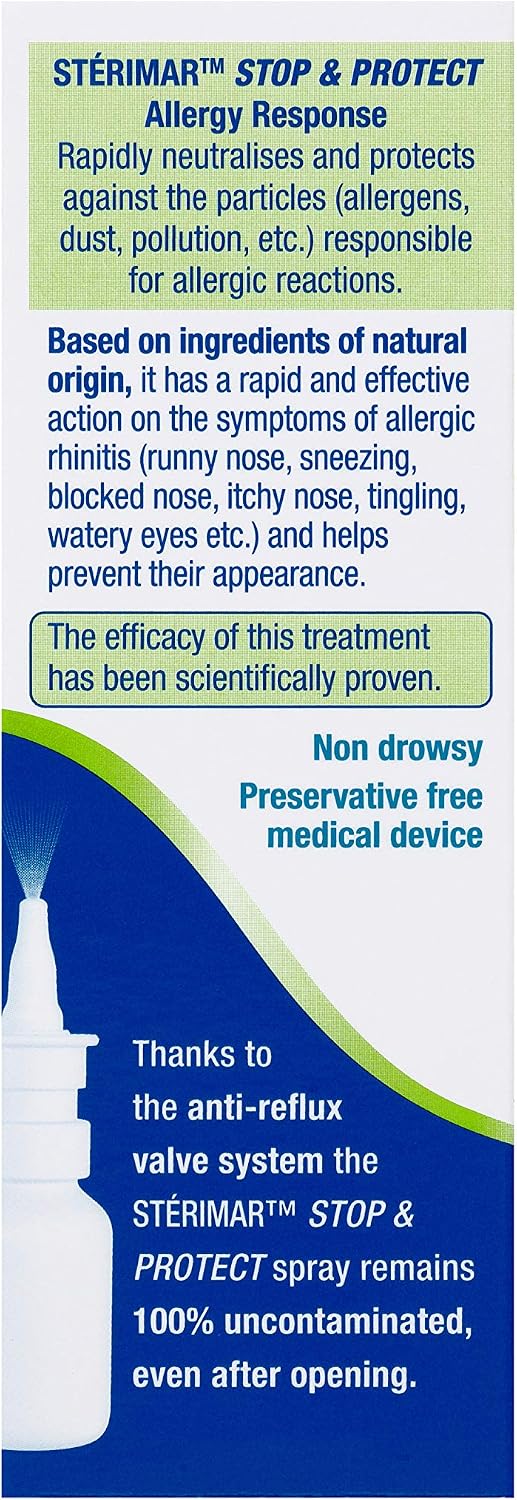 Sterimar Stop Protect Allergy Response, Nasal Spray, Fast-Acting Moderately Hypertonic, 100% Natural Sea Water - Image 4