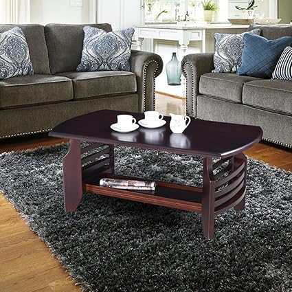 Royaloak Comfort Coffee Table (Tan Brown/Rosewood)