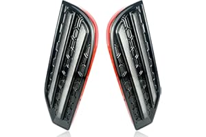 KeeForthewin Daytime Running Light fit for Toyota Sequoia 2023 Fog Lights Accessories with White LED DRL - Amber Sequential Turn Signal (Front Lower Part)